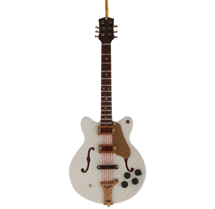 Miniature White Electric Guitar EG43